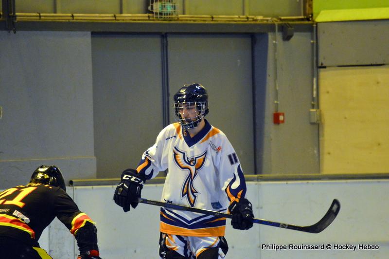 Photo hockey reportage N1 : Le leader se fait peur