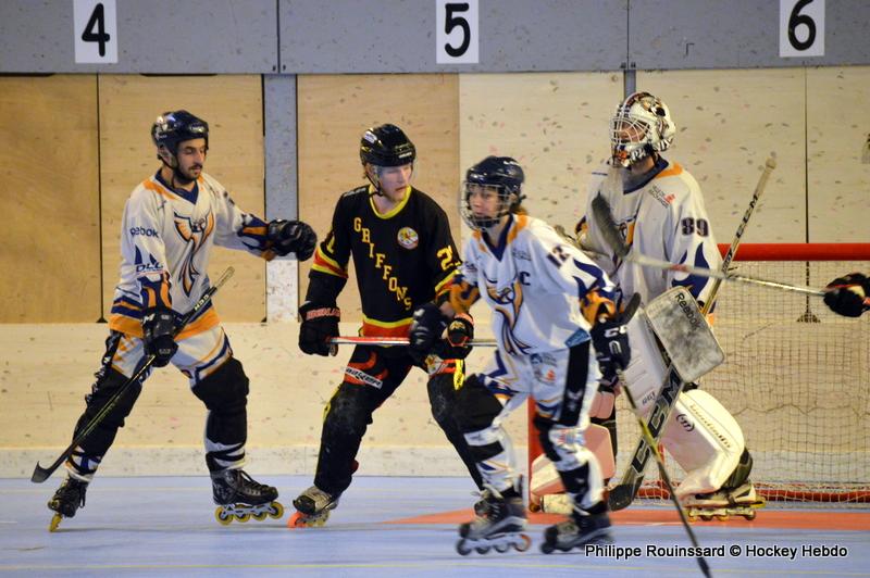 Photo hockey reportage N1 : Le leader se fait peur
