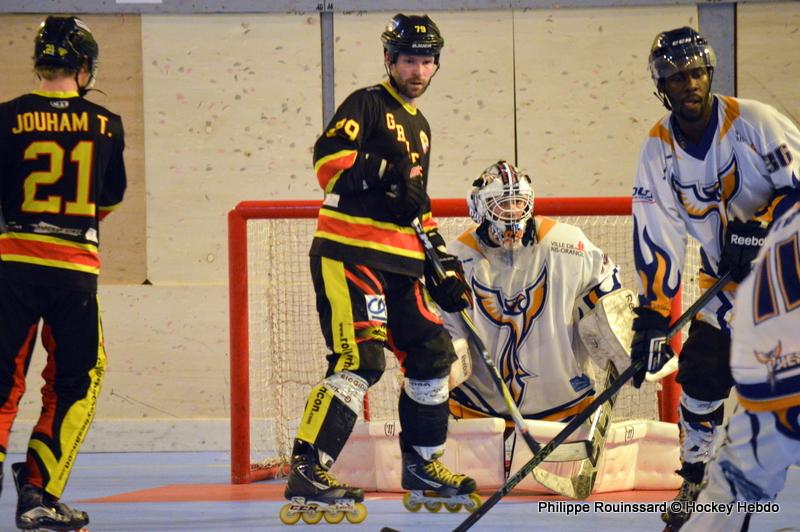 Photo hockey reportage N1 : Le leader se fait peur