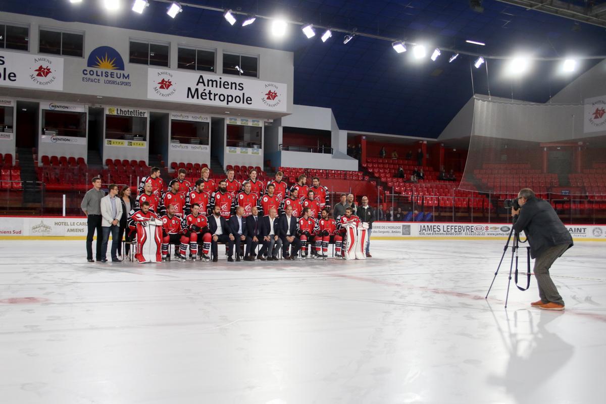 Photo hockey reportage Remise des maillots  Amiens