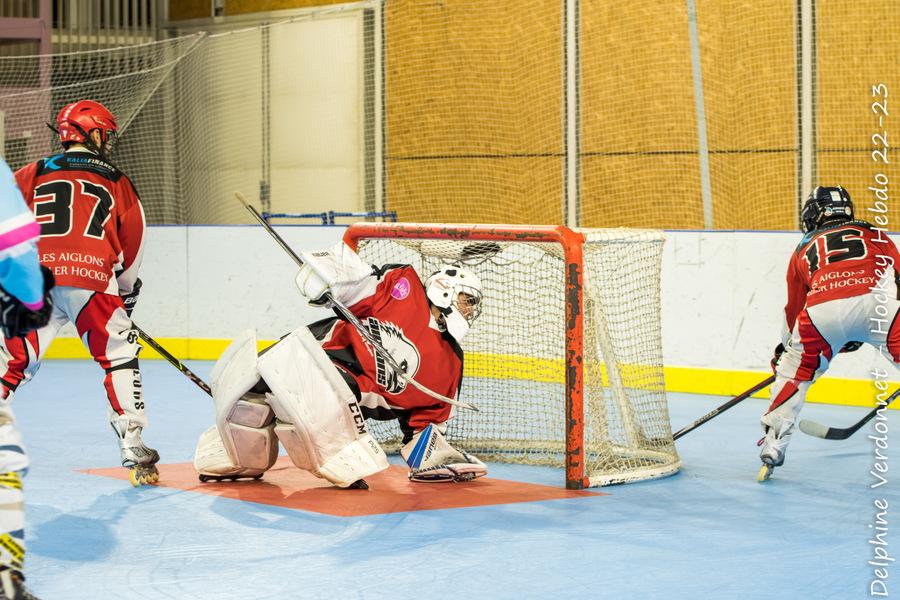 Photo hockey reportage Roller N3 - Villard Bonnot s'incline face  Valence
