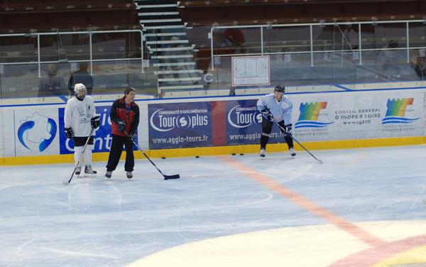 Photo hockey reportage Tours, camp d'entranement 2010