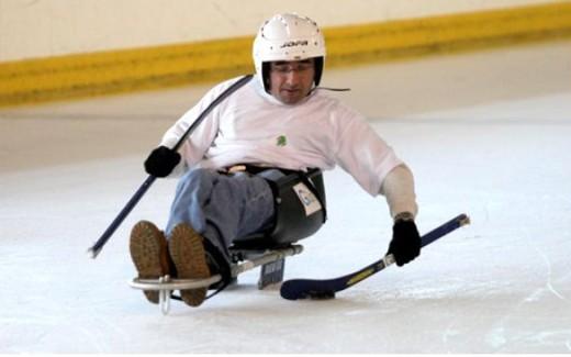 Photo hockey Autour du hockey - Autour du hockey : Cholet  (Les Dogs) - A la découverte du hockey luge