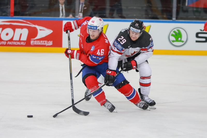 Photo hockey Championnats du monde -  : Canada (CAN) vs Norvège (NOR) - Le Canada déroule