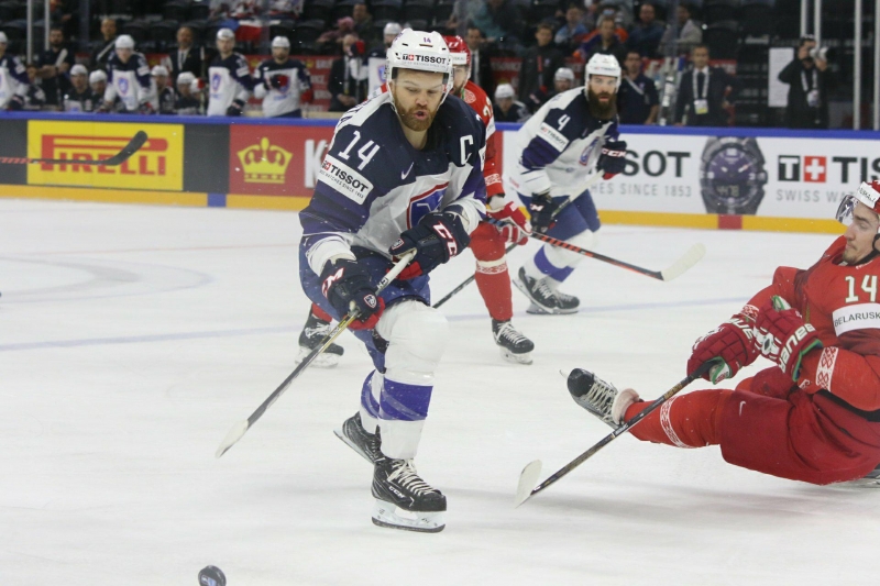 Photo hockey Championnats du monde -  : France (FRA) vs Biélorussie (BLR) - Les Bleus n\