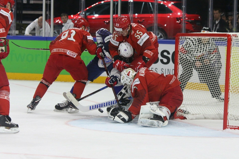 Photo hockey Championnats du monde -  : France (FRA) vs Biélorussie (BLR) - Les Bleus n\