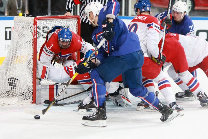 Photo hockey Championnats du monde - : France (FRA) vs République Tchèque (CZE) - Les Bleus n\ Photo hockey Championnats du monde - : France (FRA) vs République Tchèque (CZE) - Les Bleus n\