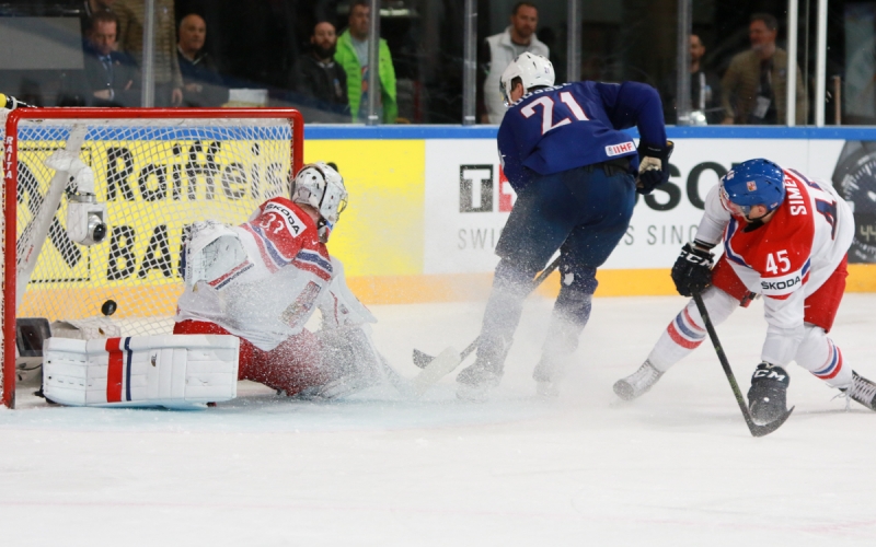 Photo hockey Championnats du monde - : France (FRA) vs République Tchèque (CZE) - Les Bleus n\ Photo hockey Championnats du monde - : France (FRA) vs République Tchèque (CZE) - Les Bleus n\