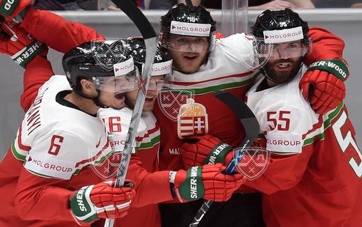 Photo hockey Championnats du monde -  : Hongrie (HUN) vs Biélorussie (BLR) - La Hongrie avait rendez-vous avec l
