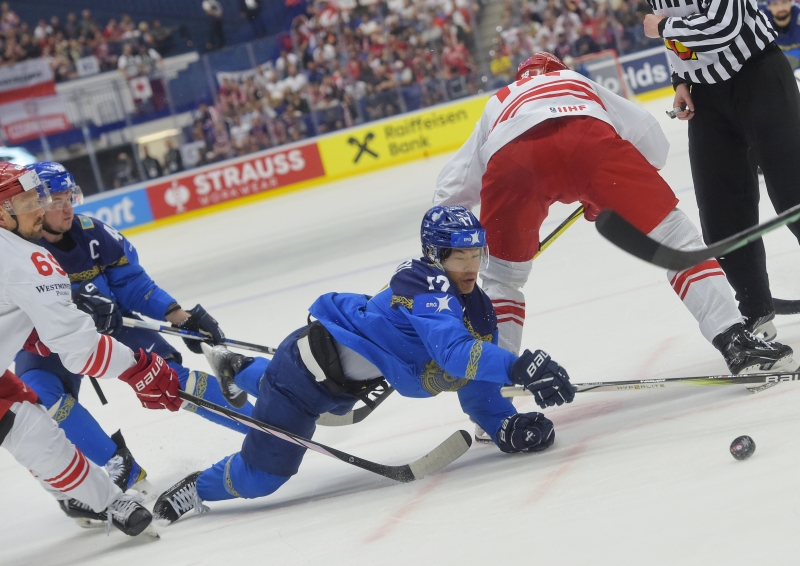 Photo hockey Championnats du monde -  : Kazakhstan (KAZ) vs Pologne (POL) - Les Polonais relégués