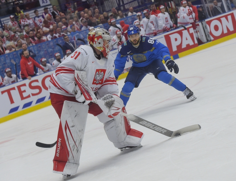 Photo hockey Championnats du monde -  : Kazakhstan (KAZ) vs Pologne (POL) - Les Polonais relégués