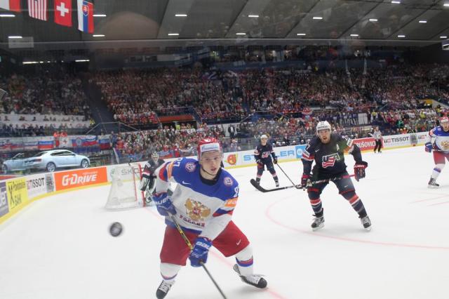 Photo hockey Championnats du monde - : Russie (RUS) vs Etats Unis d\ Photo hockey Championnats du monde - : Russie (RUS) vs Etats Unis d\