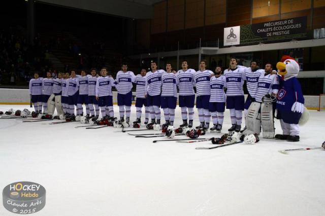 Photo hockey Championnats du monde -  : Slovenie (SLO) vs France U20 - Les Bleus avec sérieux 