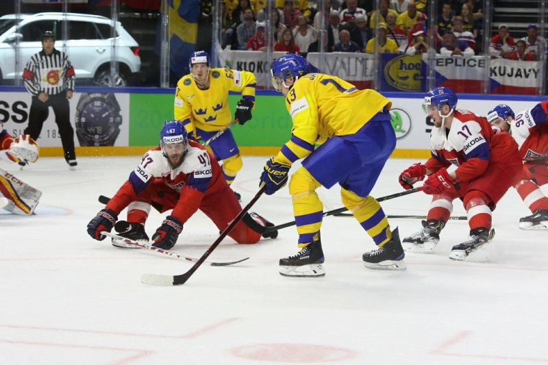 Photo hockey Championnats du monde -  : Suède (SWE) vs République Tchèque (CZE) - La Suède s\