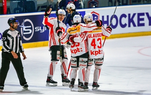 Photo hockey Championnats du monde -  : Suisse (SUI) vs France (FRA) - Malmenée, la Suisse gagne encore
