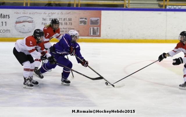 Photo hockey Championnats du monde - Championnats du monde : France (Team France) - Mondial Féminin - La France un peu courte. Photo hockey Championnats du monde - Championnats du monde : France (Team France) - Mondial Féminin - La France un peu courte.