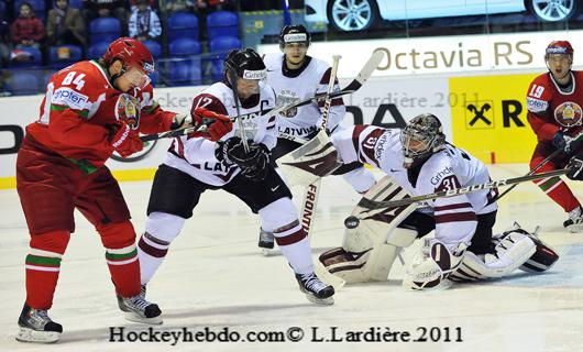 Photo hockey Championnats du monde - Championnats du monde - Mondial 11: Les Lettons supérieurs
