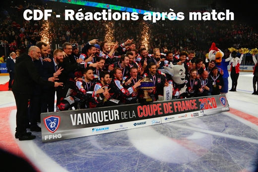Photo hockey Coupe de France - Coupe de France - CdeF - Les réactions Photo hockey Coupe de France - Coupe de France - CdeF - Les réactions
