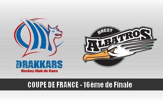 Photo hockey Coupe de France - Coupe de France 1/16èmes de finale : Caen  vs Brest  - Brest domine une équipe Caennaise remaniée