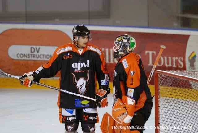 Photo hockey Coupe de la Ligue ARCHIVES - CDL 1/8 - 3ème journée : Tours  vs Caen  - Tours au forceps