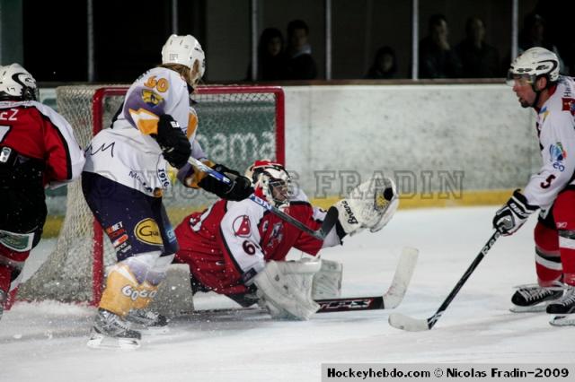 Photo hockey Coupe de la Ligue ARCHIVES - Coupe de la Ligue  : 1/4 - Retour : Briançon  vs Chamonix  - Briançon en 1/2 finale