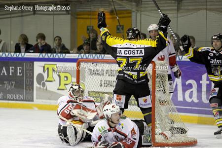Photo hockey Coupe de la Ligue ARCHIVES - Coupe de la Ligue : 1/2 retour : Rouen vs Briançon  - CDL : Pour Briançon la finale