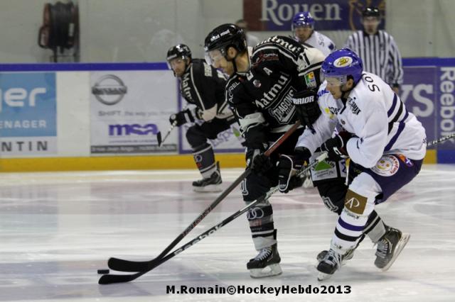 Photo hockey Coupe de la Ligue ARCHIVES - Coupe de la Ligue : 1/8ème, 3ème  journée : Rouen vs Brest  - Rouen en mode alternatif