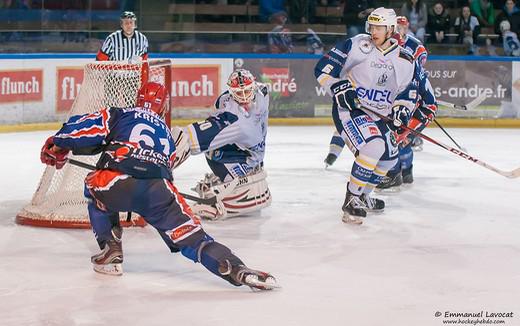 Photo hockey Division 1 - D1 : 1/4 de finale, match 2 : Lyon vs Dunkerque - Lyon égalise