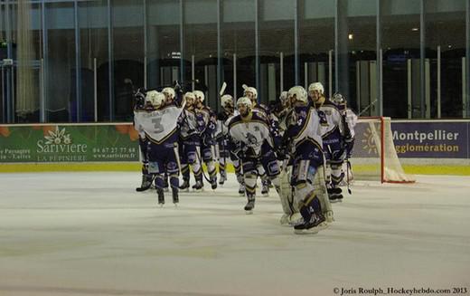 Photo hockey Division 1 - D1 : 1/4 de finale, match 3 : Montpellier  vs Reims* - Et le Phénix renaît de ses cendres...
