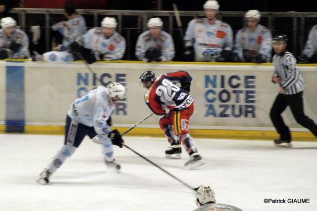 Photo hockey Division 1 - D1 : 11ème journée : Nice vs Montpellier  - Les Aigles repartent