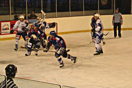 Photo hockey Division 1 - D1 : 14ème journée : Brest  vs Reims - Les Phénix enflamment les Albatros.