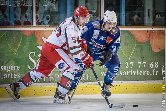 Photo hockey Division 1 - D1 : 22ème journée : Montpellier  vs Courbevoie  - Les Vipers piquent les Coqs à Végapolis