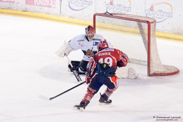 Photo hockey Division 1 - D1 playoff : finale, match 1 : Lyon vs Bordeaux - La porte de la Magnus s\ Photo hockey Division 1 - D1 playoff : finale, match 1 : Lyon vs Bordeaux - La porte de la Magnus s\