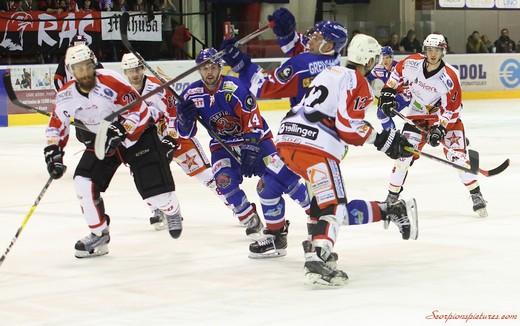 Photo hockey Division 1 - Division 1 : 14ème journée : Mulhouse vs La Roche-sur-Yon - Les Scorpions ne s’arrêtent plus
