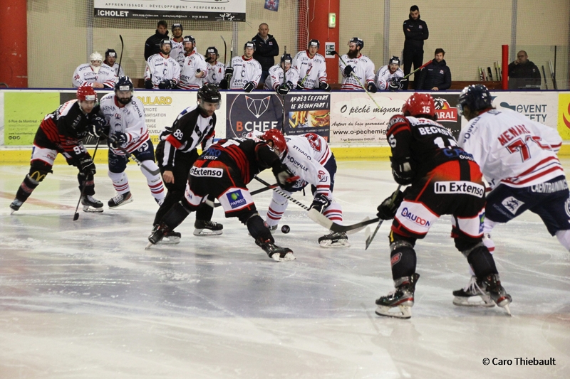 Photo hockey Division 1 - Division 1 : 15ème journée : Cholet  vs Caen  - Cholet s’incline en prolongation