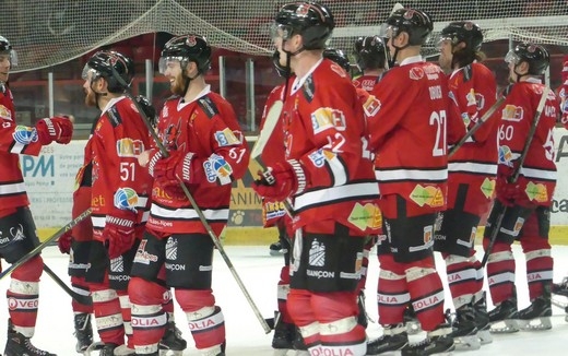 Photo hockey Division 1 - Division 1 : 16ème journée : Caen  vs Briançon  - Les Diables ont eu chaud !