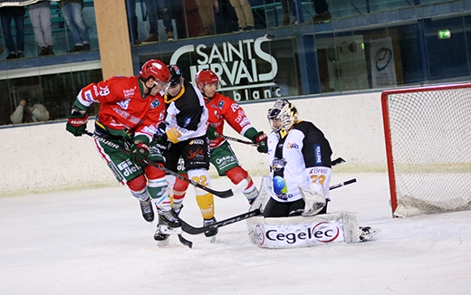 Photo hockey Division 1 - Division 1 : 19ème journée : Mont-Blanc vs Brest  - Tout un combat !