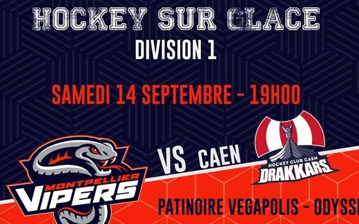 Photo hockey Division 1 - Division 1 : 1ère journée : Montpellier  vs Caen  - J1: Montpellier - Caen