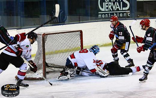 Photo hockey Division 1 - Division 1 : 20ème journée : Mont-Blanc vs Toulouse-Blagnac - Mont-Blanc a de la ressource