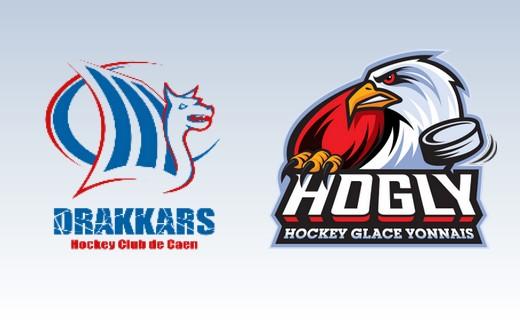 Photo hockey Division 1 - Division 1 : 20ème journée : Caen  vs La Roche-sur-Yon - D1 : Caen voit les play offs s\