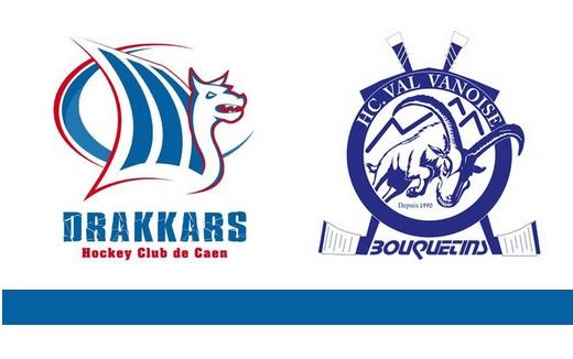 Photo hockey Division 1 - Division 1 : 22ème journée : Caen  vs Courchevel-Méribel-Pralognan - D1 : Les Drakkars enchainent...