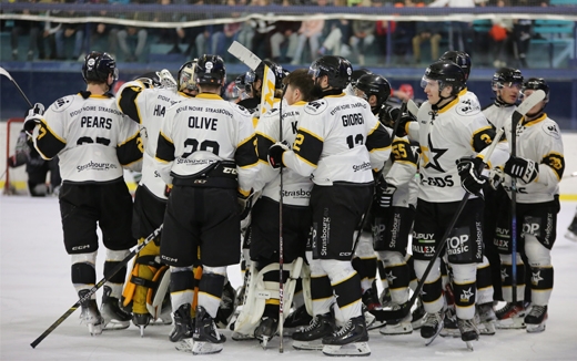 Photo hockey Division 1 - Division 1 : 22ème journée : Mont-Blanc vs Strasbourg  - Intense combat, succès strasbourgeois !