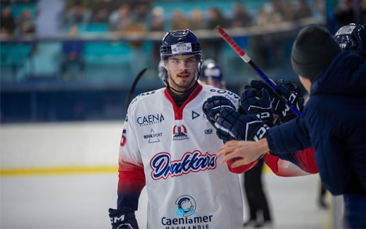 Photo hockey Division 1 - Division 1 : 24ème journée : Mont-Blanc vs Caen  - Caen remporte une belle bataille