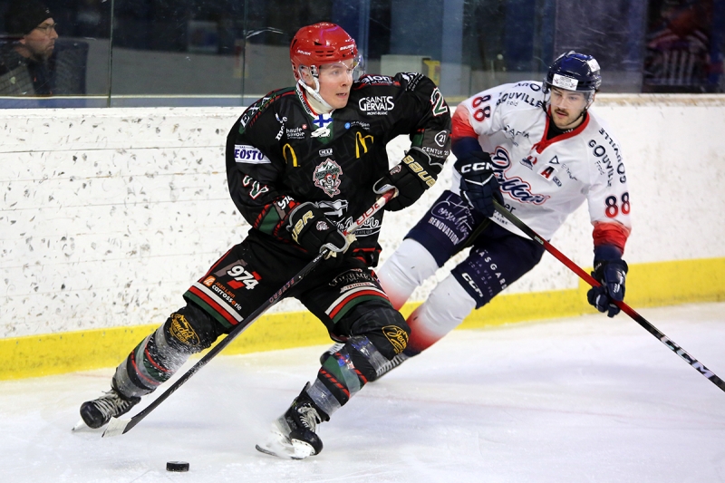 Photo hockey Division 1 - Division 1 : 24ème journée : Mont-Blanc vs Caen  - Caen remporte une belle bataille