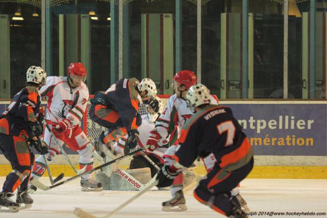 Photo hockey Division 1 - Division 1 : 26ème journée : Montpellier  vs Courbevoie  - Les Coqs chantent !