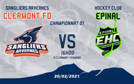 Photo hockey Division 1 - Division 1 : 4ème journée : Clermont-Ferrand vs Epinal - Dure partie de hockey pour les Clermontois Photo hockey Division 1 - Division 1 : 4ème journée : Clermont-Ferrand vs Epinal - Dure partie de hockey pour les Clermontois
