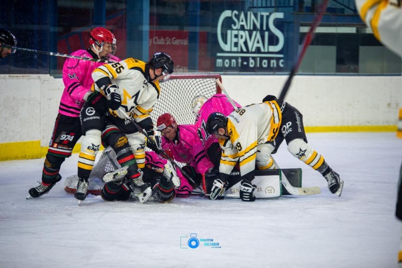 Photo hockey Division 1 - Division 1 : 4ème journée : Mont-Blanc vs Strasbourg  - La bonne Étoile, Mont-Blanc mo-rose.