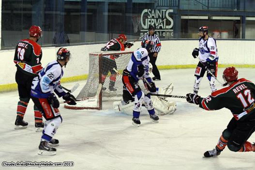 Photo hockey Division 1 - Division 1 : 6ème journée : Mont-Blanc vs Nantes - Les Corsaires touchés, coulés !