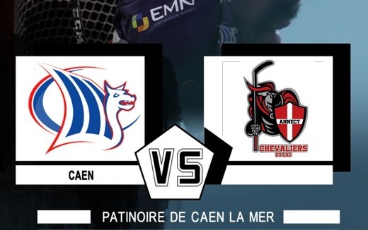 Photo hockey Division 1 - Division 1 : 7ème journée : Caen  vs Annecy - Les Chevaliers plongent les Drakkars dans le doute 