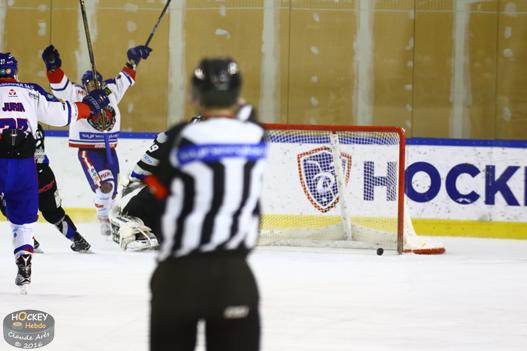 Photo hockey Division 1 - Division 1 : 7ème journée : Courchevel-Méribel-Pralognan vs Mulhouse - Piqure du Scorpion en mort subite !